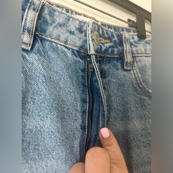 Zara denim jeans with rips size 8 - Picture 3 of 5